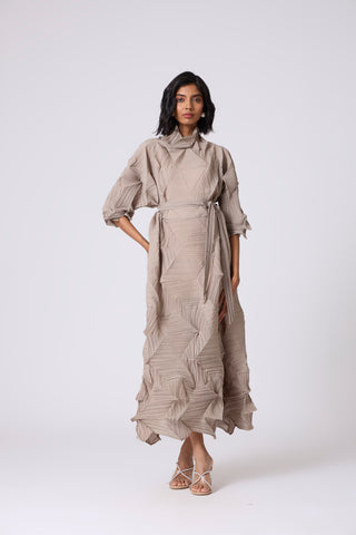 Mona Midi Dress - Beige
