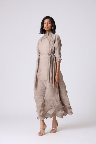 Mona Midi Dress - Beige