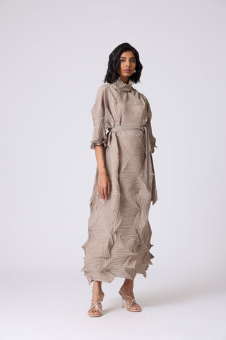 Mona Midi Dress - Beige