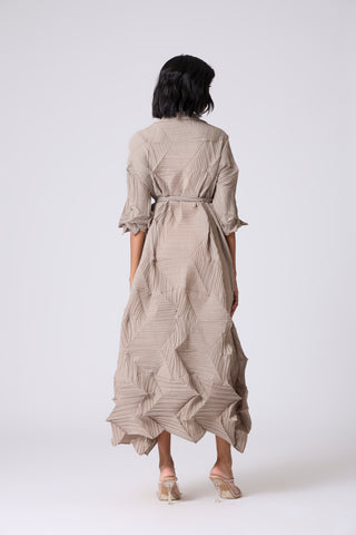 Mona Midi Dress - Beige