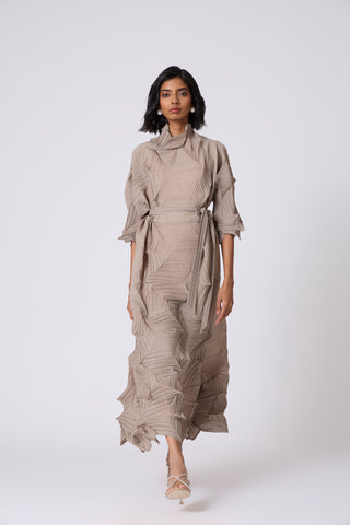 Mona Midi Dress - Beige