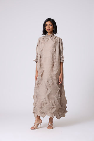 Mona Midi Dress - Beige