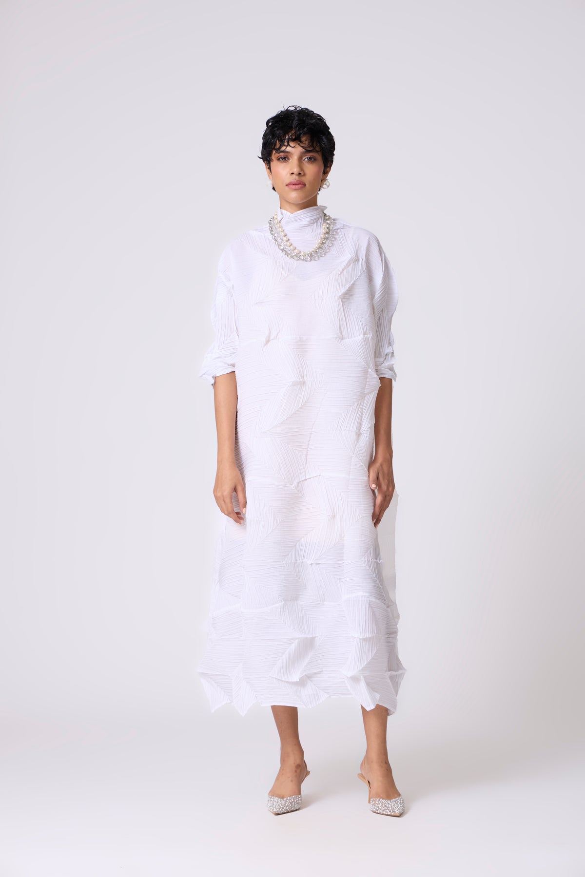 Mona Midi Dress - White