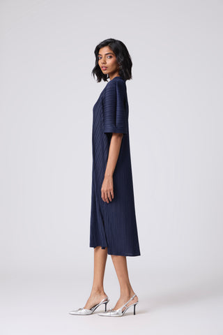 Anya Shift Dress - Navy