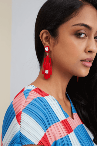 Memphis Earrings - Red