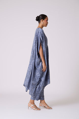 Aaina Tunic Set - Slate Blue