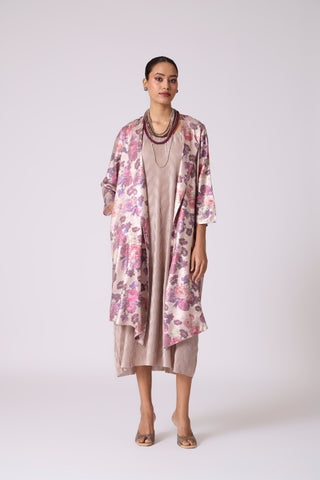 Simone Overlay Dress - Frost Pink & Oyster