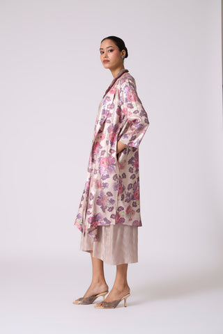 Simone Overlay Dress - Frost Pink & Oyster