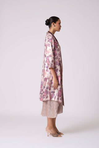 Simone Overlay Dress - Frost Pink & Oyster