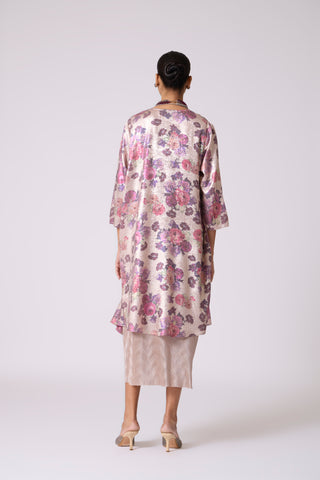 Simone Overlay Dress - Frost Pink & Oyster