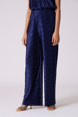 Vanessa Satin Pants - Midnight Navy