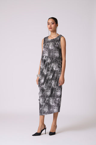 Rosaline Dress - Black & Silver