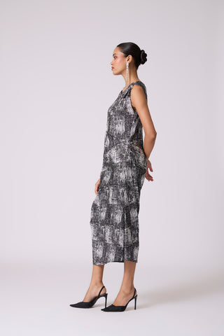Rosaline Dress - Black & Silver