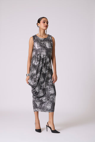 Rosaline Dress - Black & Silver