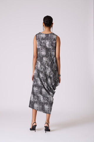 Rosaline Dress - Black & Silver