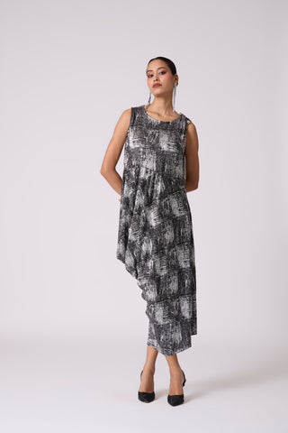 Rosaline Dress - Black & Silver