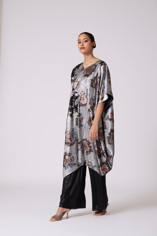 Sera Tunic Set - Metallic Black