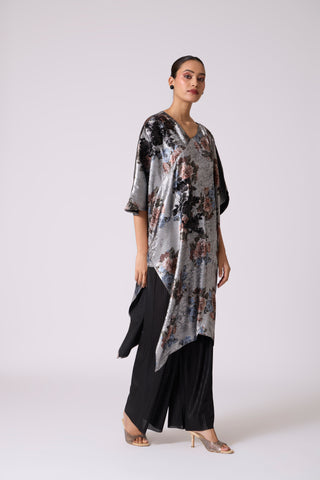 Sera Tunic Set - Metallic Black