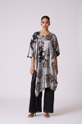 Sera Tunic Set - Metallic Black