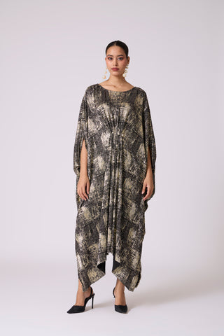 Valenza Dress - Black & Gold
