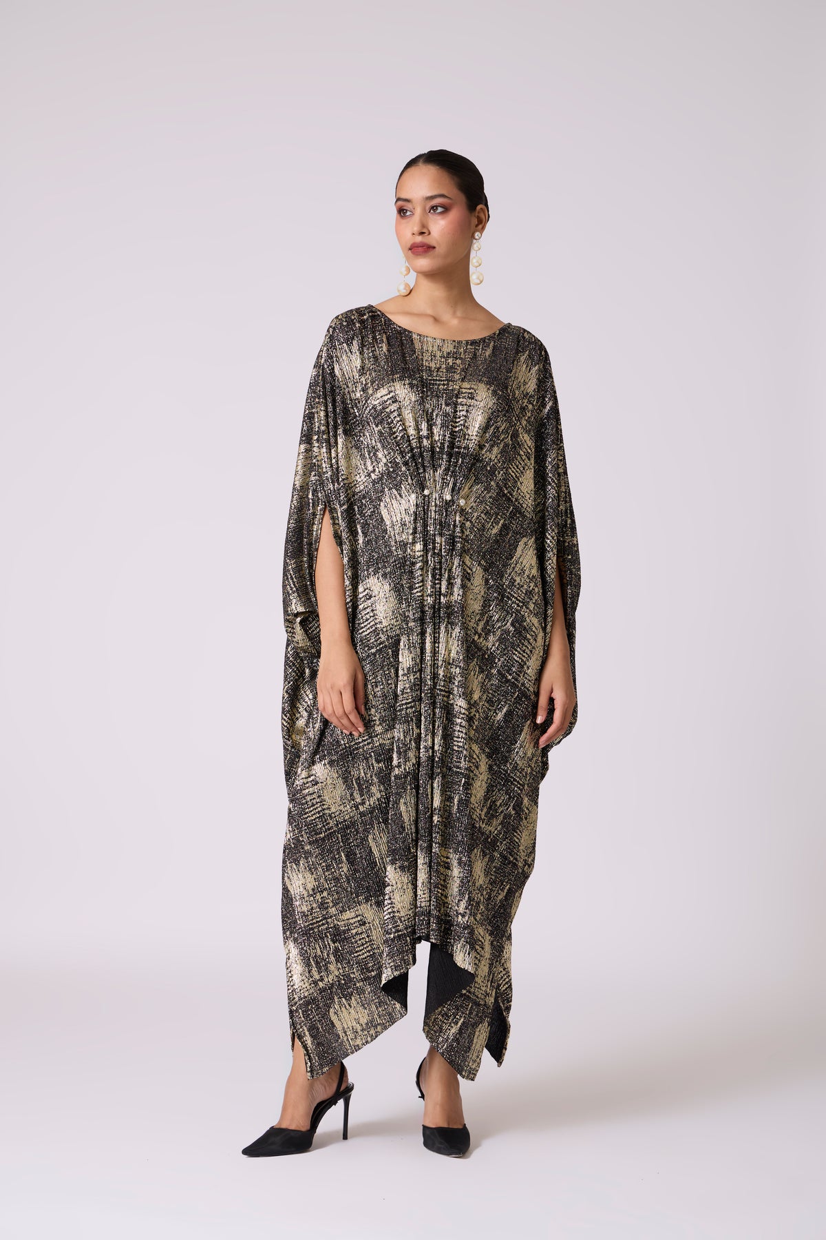 Valenza Dress - Black & Gold