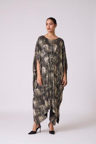 Valenza Dress - Black & Gold