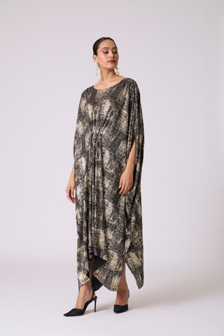 Valenza Dress - Black & Gold