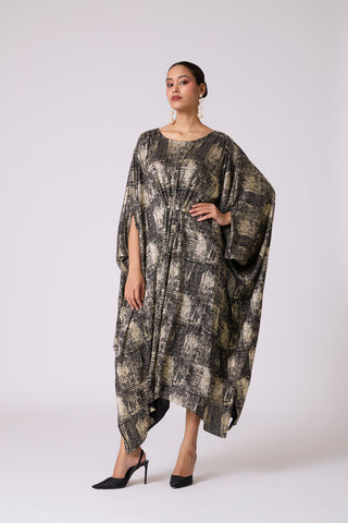 Valenza Dress - Black & Gold