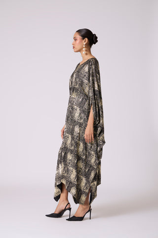 Valenza Dress - Black & Gold