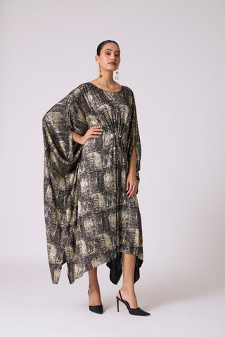 Valenza Dress - Black & Gold