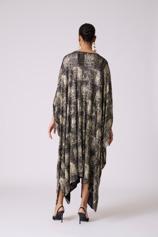 Valenza Dress - Black & Gold
