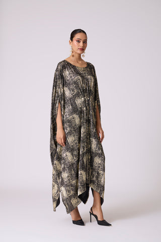 Valenza Dress - Black & Gold