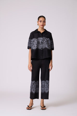 Elisa Shirt Set - Black