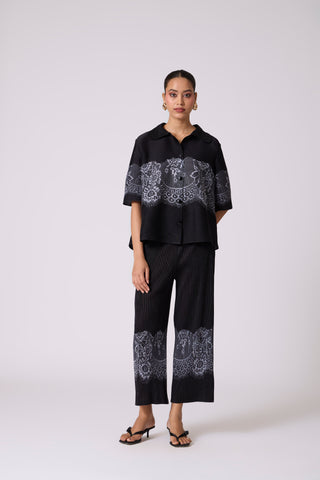 Elisa Shirt Set - Black