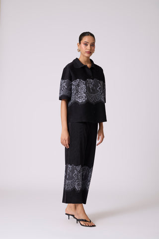 Elisa Shirt Set - Black