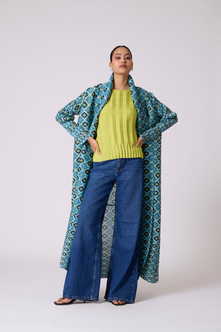 Mirel Print Overlay - Blue & Green