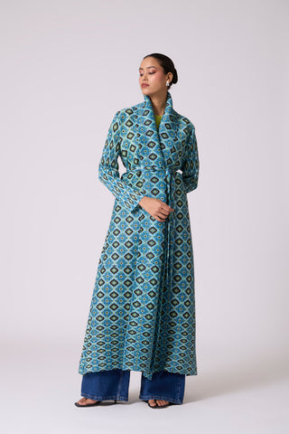 Mirel Print Overlay - Blue & Green
