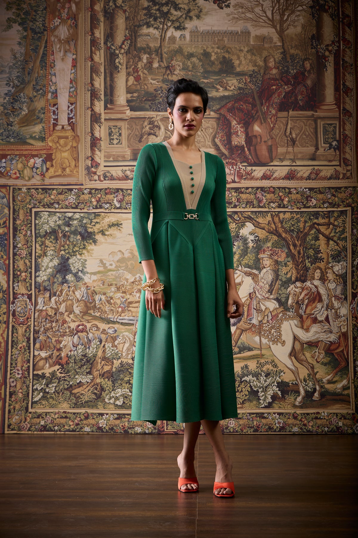 Ingrid Dress - Green