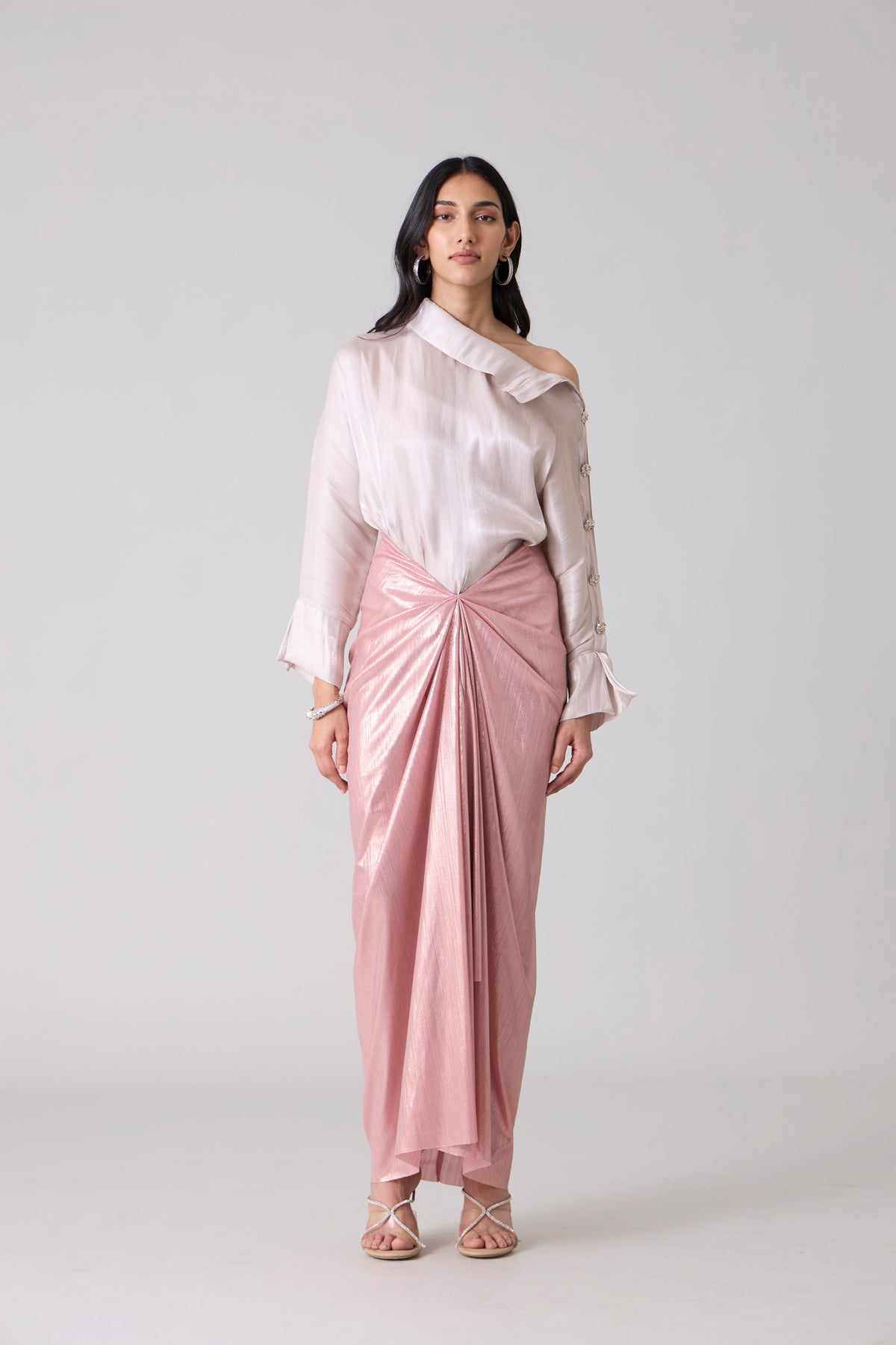 Antonia Metallic Set - Ash Pink