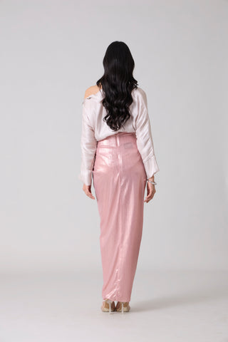 Antonia Metallic Set - Ash Pink