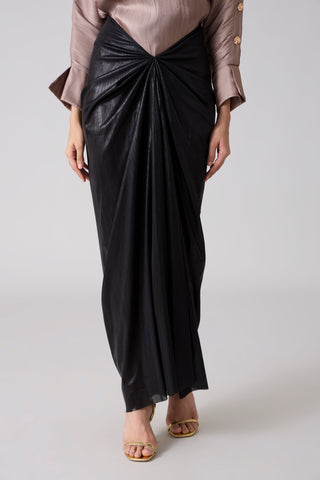 Antonia Skirt - Metallic Black