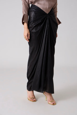 Antonia Skirt - Metallic Black