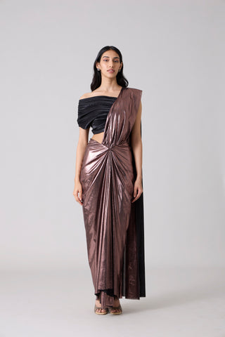 INAYA Saree - Rose Metallic