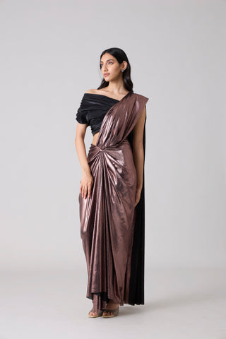 INAYA Saree - Rose Metallic