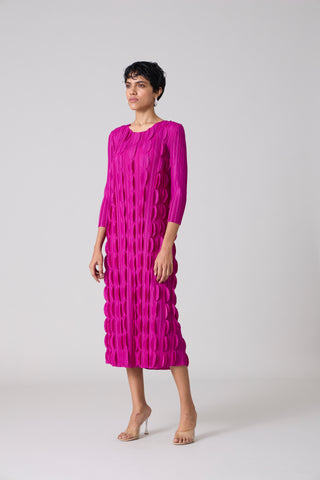 Raven Midi Dress - Begonia Pink