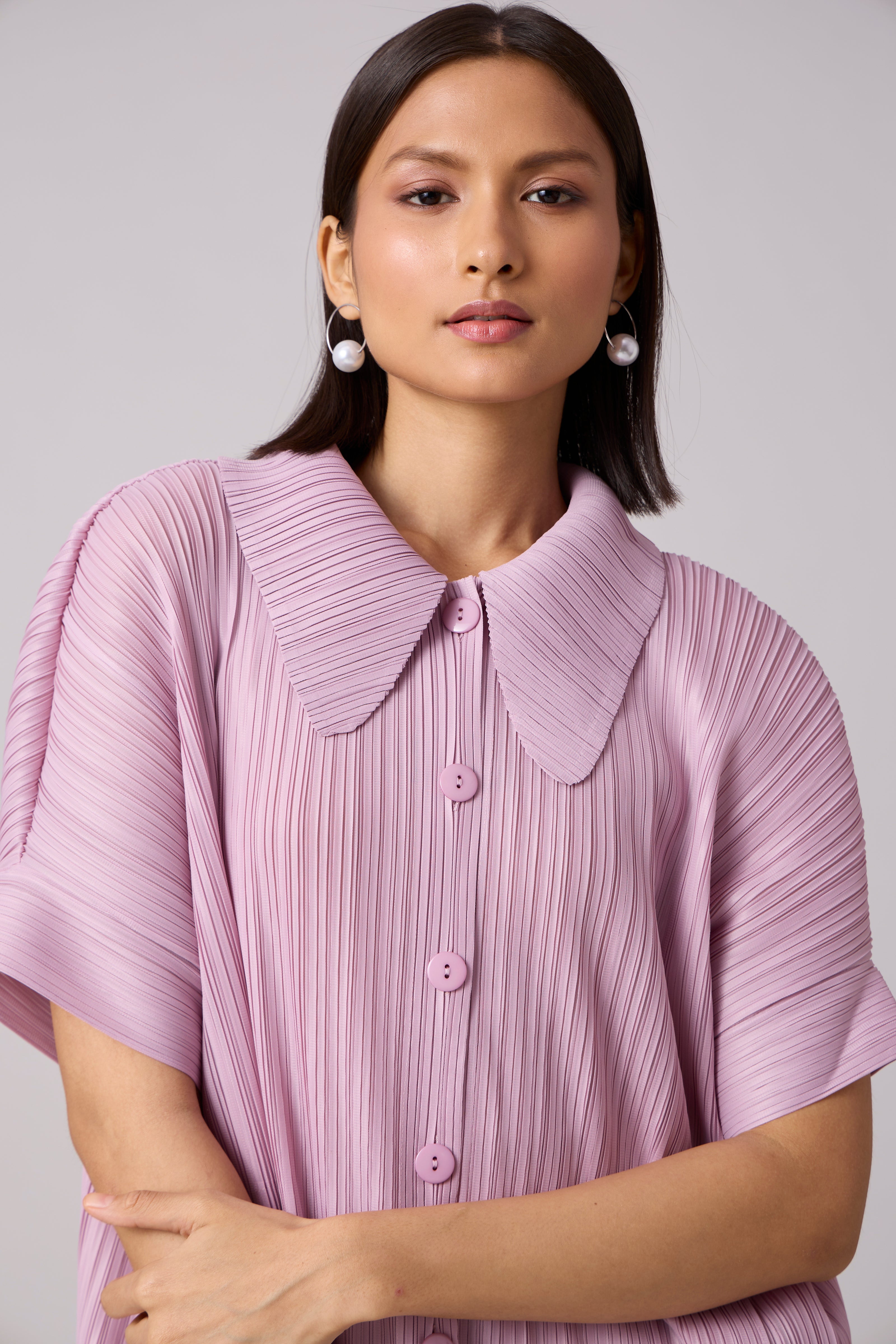 Maria Shirt Set - Onion Pink