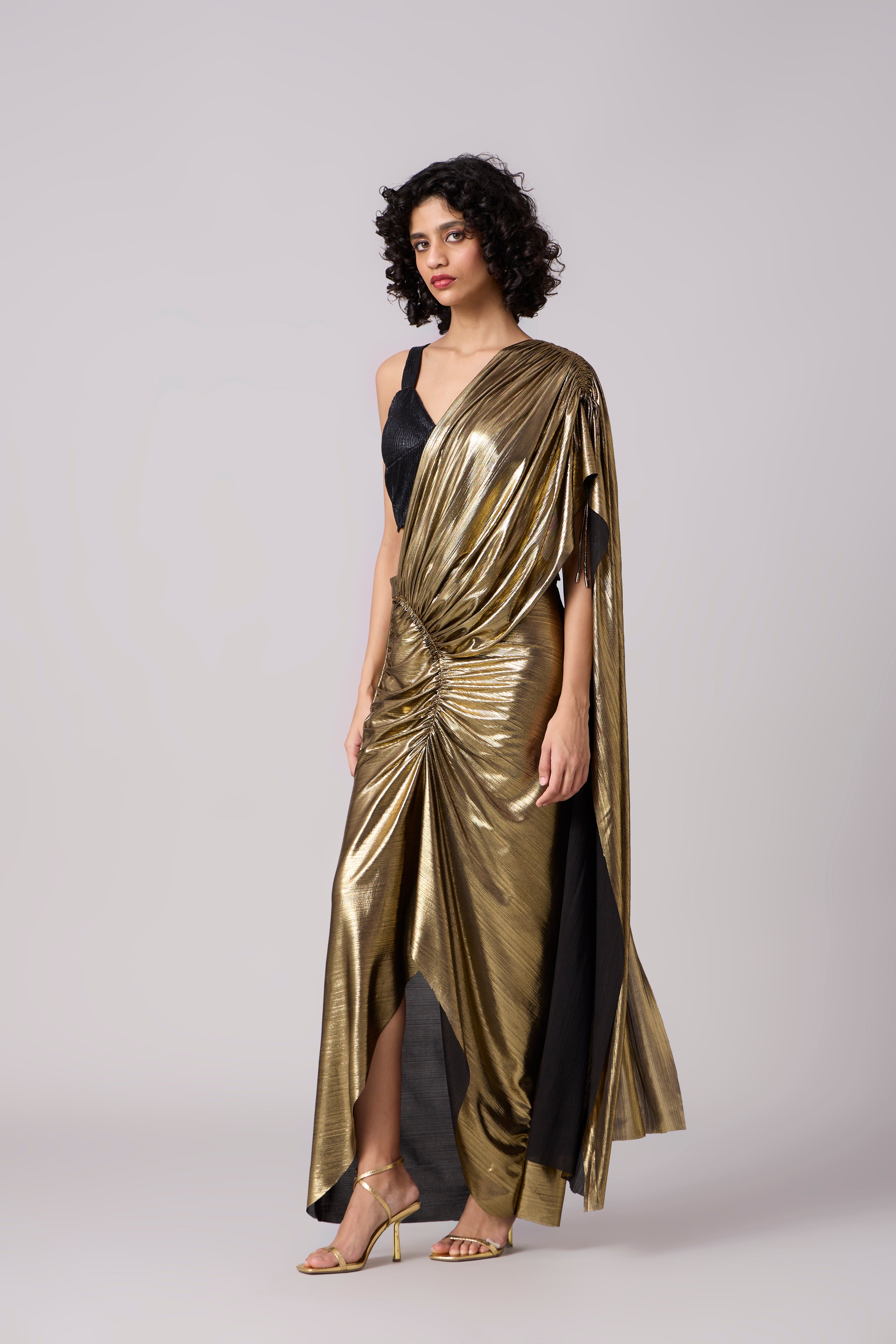 Ayra Saree - Dark Gold