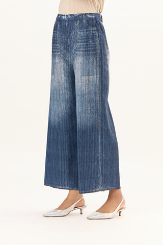 Denim Wash Pants - Blue
