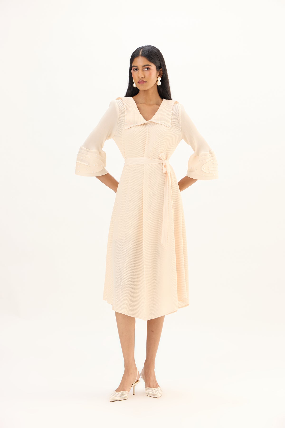 Trudy Dress - Apricot Cream
