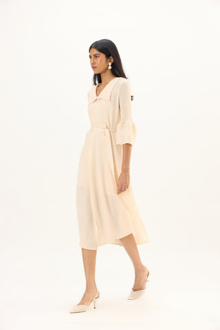 Trudy Dress - Apricot Cream